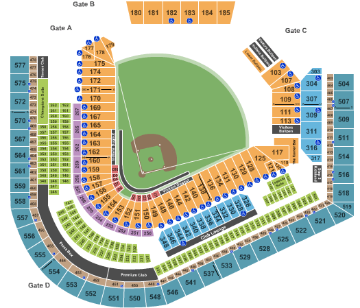 Progressive Field Indians Seating Chart